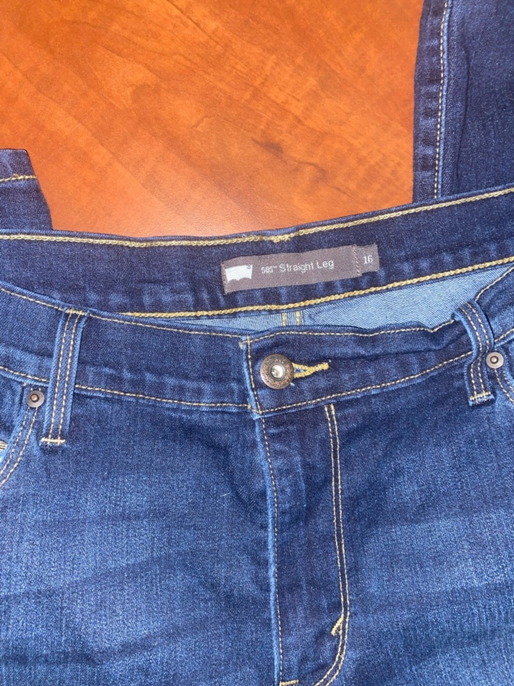 Levi's Dark Blue Straight Leg Women's Jeans